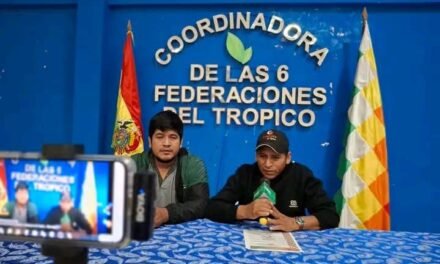 DIRIGENTES DEL TRÓPICO CALIFICAN DE “TRAICIÓN” EL PACTO FIRMADO POR ARGOLLO