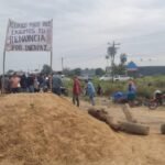 BLOQUEO EN SAN JULIÁN SE REACTIVA TRAS BREVE CUARTO INTERMEDIO DE UNA HORA