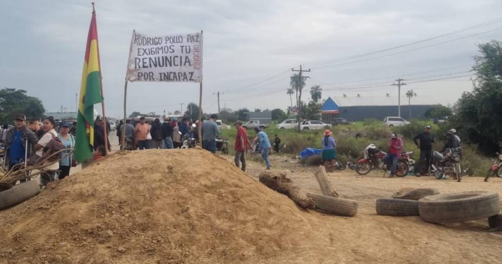 BLOQUEO EN SAN JULIÁN SE REACTIVA TRAS BREVE CUARTO INTERMEDIO DE UNA HORA