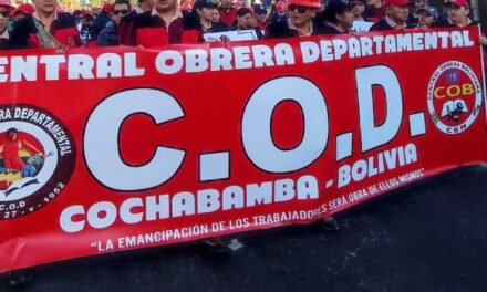 COD DE COCHABAMBA PROPONE A LA COB PAUSA EN MOVILIZACIONES PARA IR A DIÁLOGO