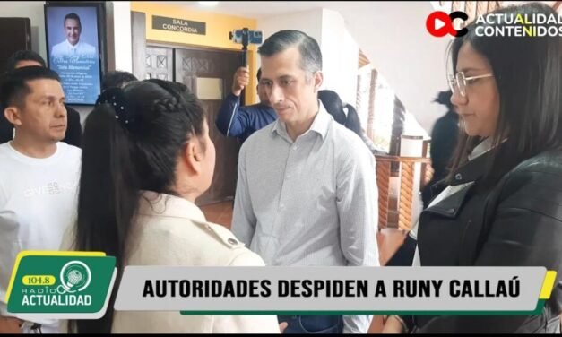 PRESIDENTE DE LA BRIGADA PARLAMENTARIA DESTACA EL LEGADO DE SERVICIO DE RUNY CALLAÚ