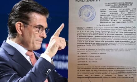 ADMITEN ACCIÓN POPULAR CONTRA RODRIGO PAZ Y TRES MINISTROS POR LA CRISIS DE BLOQUEOS