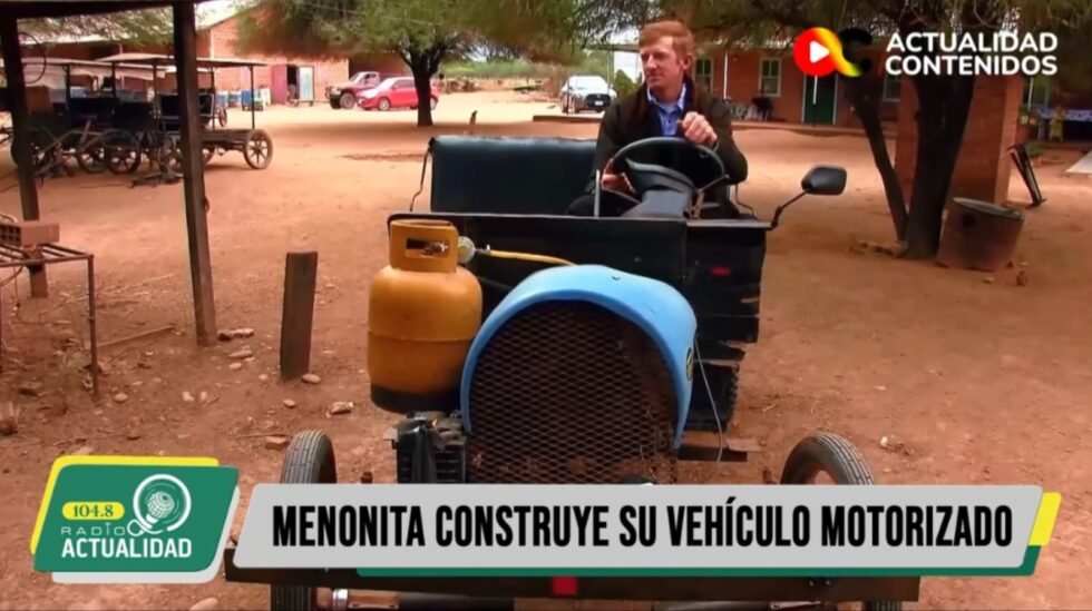 PETER BRAUN, EL MENONITA QUE CREÓ SU PROPIO VEHÍCULO A GAS CON PIEZAS RECICLADAS