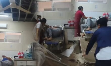 ¡SUSTO EN EMERGENCIAS! TECHO SE DESPLOMA SOBRE UNA PACIENTE EN EL CENTRO DE SALUD 25 DE DICIEMBRE