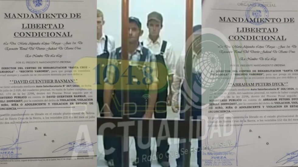 LIBERAN A DOS MENONITAS CONDENADOS POR VIOLACIÓN MASIVA EN 2009