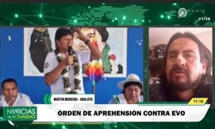 ¿POR QUÉ NO APREHENDEN A EVO? ANALISTA APUNTA A LA FALTA DE RESPALDO DEL GOBIERNO