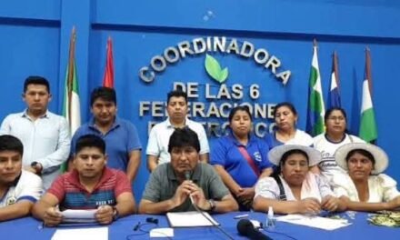ORGANIZACIONES DEL TRÓPICO RESPALDAN A EVO Y CUESTIONAN ACCIONES DEL GOBIERNO