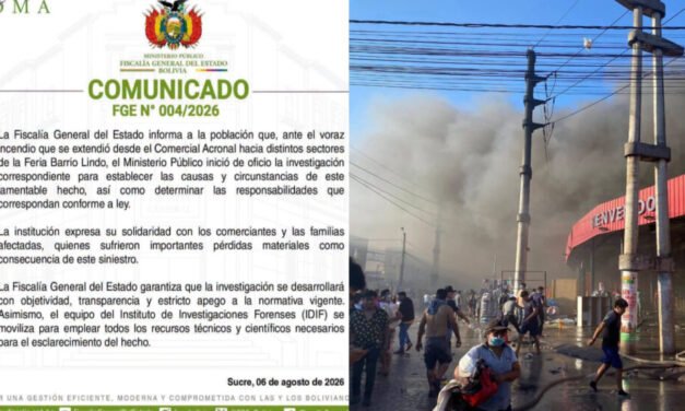 FISCALÍA ABRE INVESTIGACIÓN DE OFICIO POR EL INCENDIO EN BARRIO LINDO