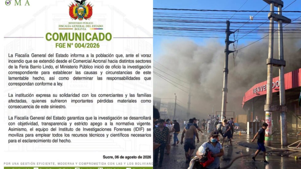 FISCALÍA ABRE INVESTIGACIÓN DE OFICIO POR EL INCENDIO EN BARRIO LINDO