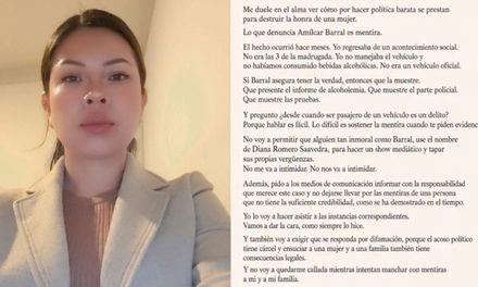 DIANA ROMERO RECHAZA DENUNCIAS DE BARRAL Y ANUNCIA ACCIONES LEGALES