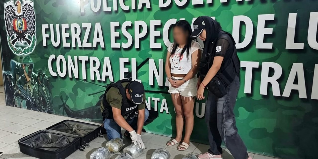 APREHENDEN A UNA MUJER CON 10,7 KILOS DE MARIHUANA QUE TENÍAN COMO DESTINO BRASIL