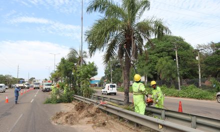 EMACRUZ REALIZA LIMPIEZA Y MANTENIMIENTO EN LA AVENIDA CRISTO REDENTOR