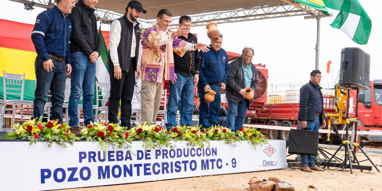YPFB ACTIVA PROYECTO MONTECRISTO-9 CON UNA INVERSIÓN DE $US 12 MILLONES EN SANTA CRUZ