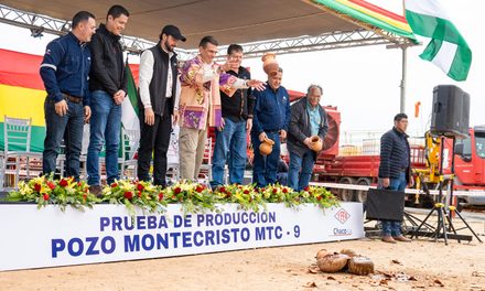 YPFB ACTIVA PROYECTO MONTECRISTO-9 CON UNA INVERSIÓN DE $US 12 MILLONES EN SANTA CRUZ