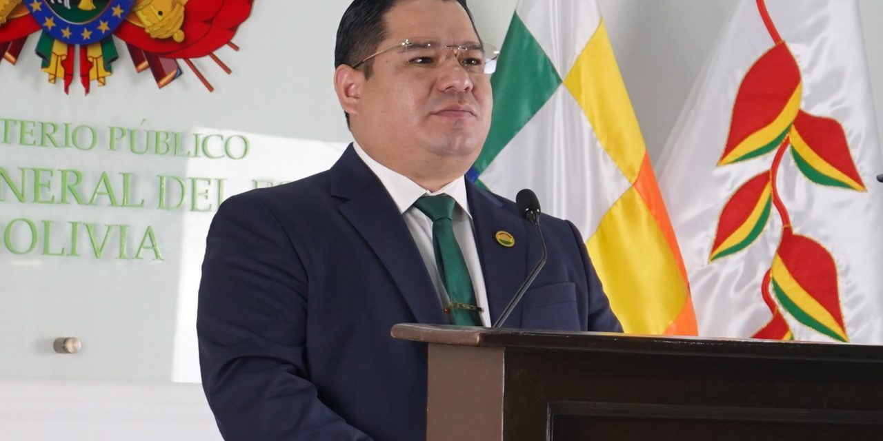 FISCAL GENERAL CONVOCA A SUMAR FUERZAS CON EL MINISTERIO DE GOBIERNO Y LA POLICÍA NACIONAL ANTE LA VIOLENCIA CRIMINAL EN BOLIVIA