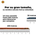SEMANA MUNDIAL DE LA SEGURIDAD VIAL: NO SUBESTIME LA DISTANCIA NI LA VELOCIDAD DEL TREN