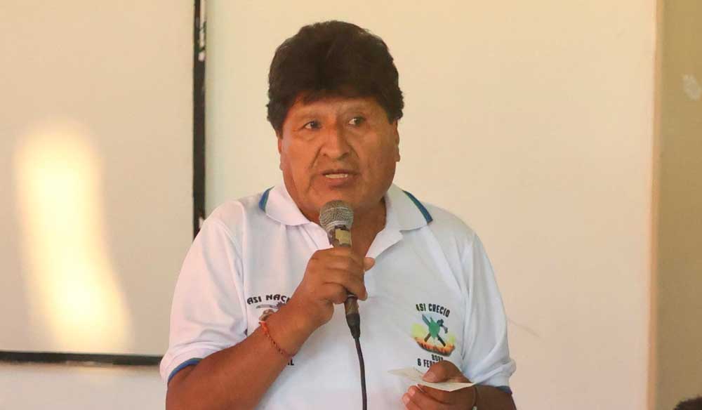 EVO MORALES: “EL OPERATIVO PARA DESCABEZAR LA FISCALÍA ES UNA COARTADA”